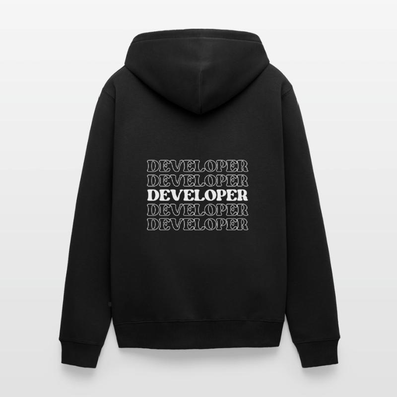 Entwickler, Programmierer, Programmierer, Programmierer, Software-Ingenieur Unisex Premium Bio Zip Hoodie