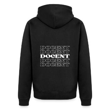 Guide pédagogique Enseignant Instructeur Conférencier - Veste à capuche bio Premium Unisexe - noir - Dos - Nico (187cm)