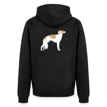de soie - Veste à capuche bio Premium Unisexe - noir - Dos - Nico (187cm)