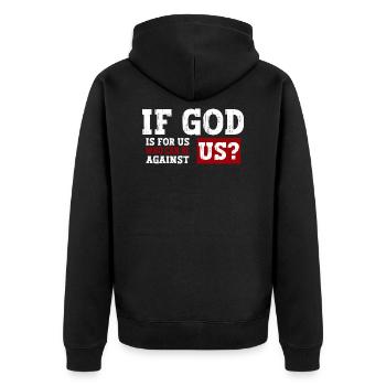 Jésus-Christ - Chemise chrétienne - Chrétien - Veste à capuche bio Premium Unisexe - noir - Dos - Nico (187cm)