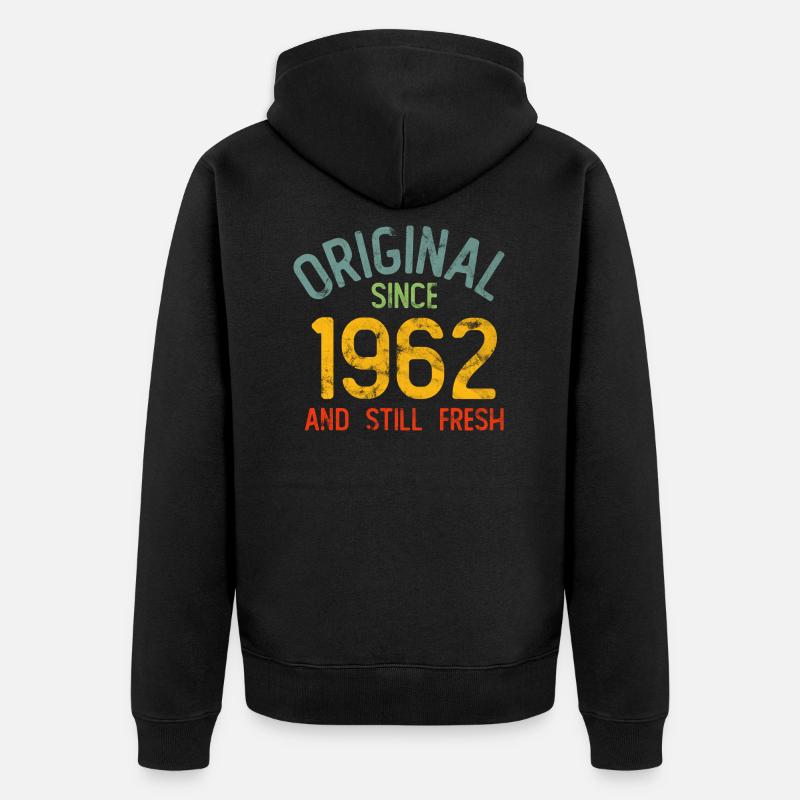 Millésime 1962 - Veste à capuche bio Premium Unisexe - noir