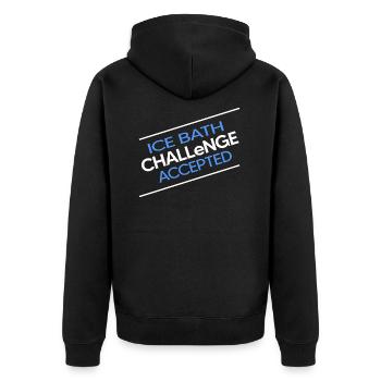 Bains de glace nageurs d’hiver ICEBATH CHALLENGE - Veste à capuche bio Premium Unisexe - noir - Dos - Nico (187cm)