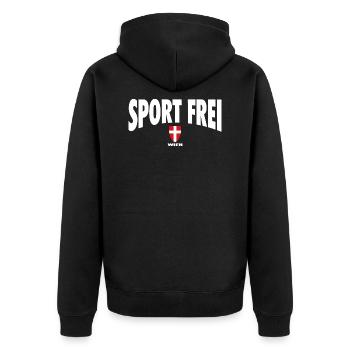 Sport Frei Ultras Wien Austria Rapid - Veste à capuche bio Premium Unisexe - noir - Dos - Nico (187cm)
