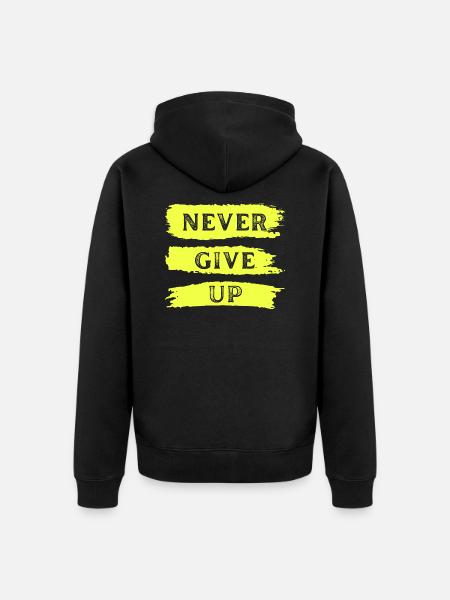 Ne jamais abandonner 2 - Veste à capuche bio Premium Unisexe - noir