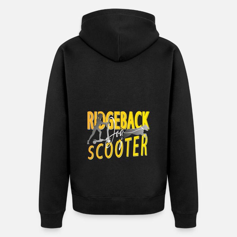 Ridgeback Dog Scooter - Veste à capuche bio Premium Unisexe - noir