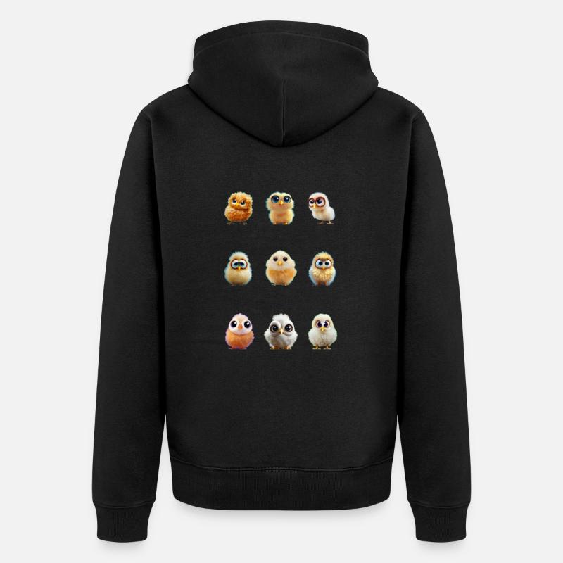 Cicken3x3 - Unisex Premium Bio Zip Hoodie - Schwarz