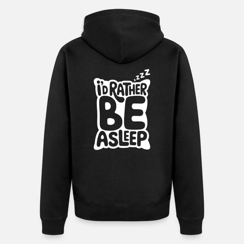 Je préfère dormir - Veste à capuche bio Premium Unisexe - noir