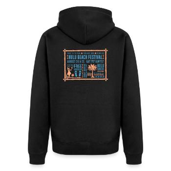 Tiki hulu co - Veste à capuche bio Premium Unisexe - noir - Dos - Nico (187cm)