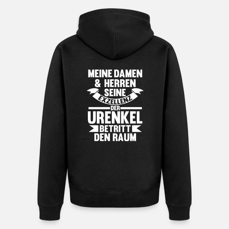 Urenkel - Unisex Premium Bio Zip Hoodie - Schwarz