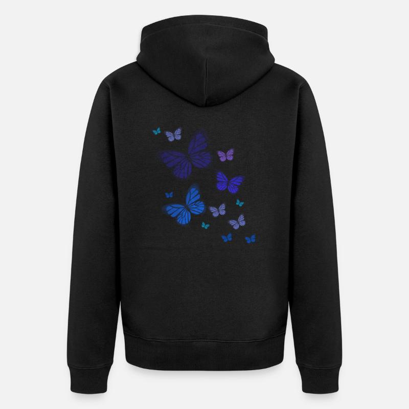 Papillon Papillon Papillon enfants - Veste à capuche bio Premium Unisexe - noir