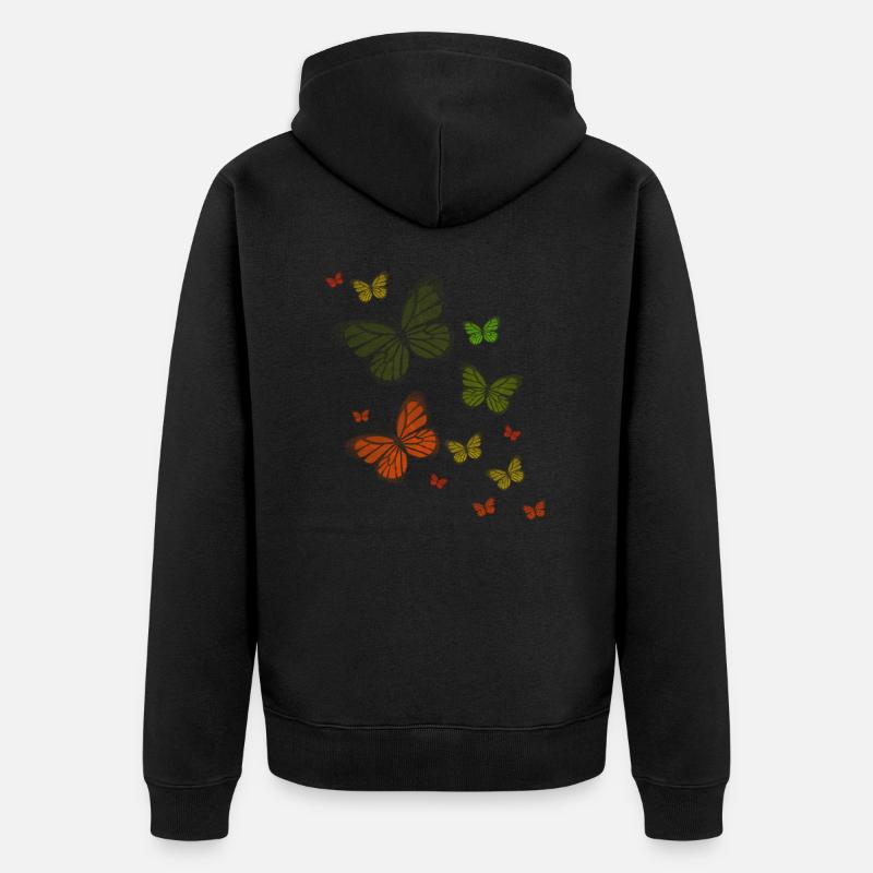 Papillon Papillon Papillon enfants - Veste à capuche bio Premium Unisexe - noir