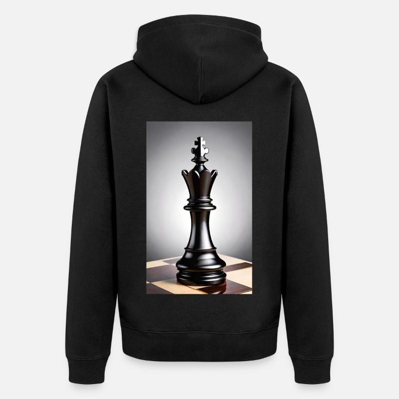 Schach | Schachfigur | Schachspieler - Unisex Premium Bio Zip Hoodie - Schwarz