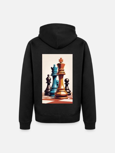 Chess | Chess piece | Chess player - Unisex Premium Organic Zip Hoodie - black