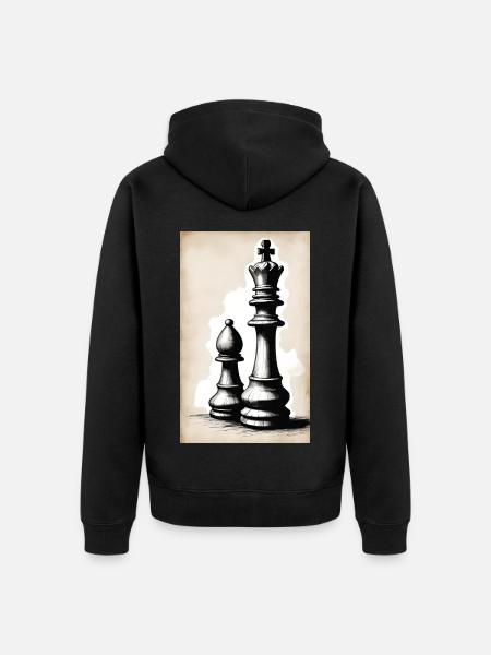 Chess | Chess piece | Chess player - Unisex Premium Organic Zip Hoodie - black