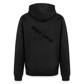 Kitesurfeur Kitesurf Planche à voile Planche à voile - Veste à capuche bio Premium Unisexe - noir - Dos - Nico (187cm)