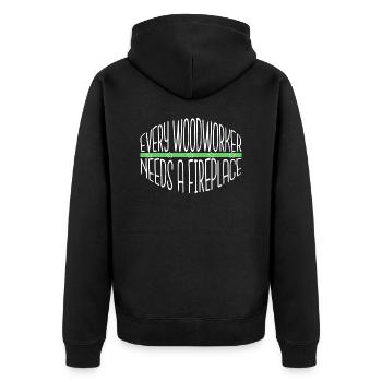 drôle citation contre-culture funky pride cool heureux - Veste à capuche bio Premium Unisexe - noir - Dos - Nico (187cm)
