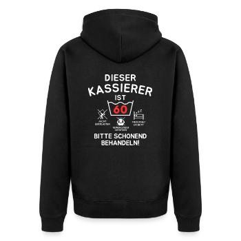 Cette caissière a 60 ans. - Veste à capuche bio Premium Unisexe - noir - Dos - Nico (187cm)