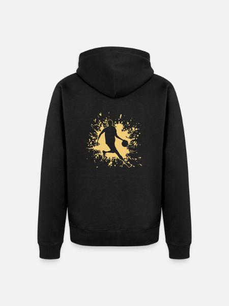 Basketball - Unisex Premium Bio Zip Hoodie - Schwarz
