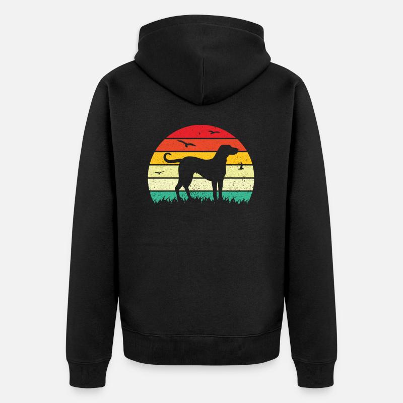 Redbone Coonhound Chien Cadeau - Veste à capuche bio Premium Unisexe - noir