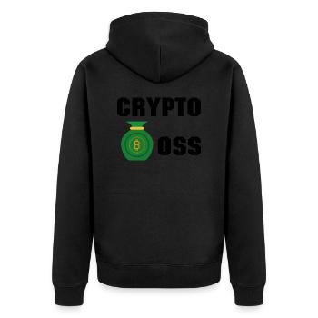 Bitcoin Trading Crypto Stocks - Veste à capuche bio Premium Unisexe - noir - Dos - Nico (187cm)