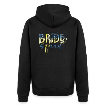 Bride bride wedding stag party bridesmaid party stag party - Unisex Premium Organic Zip Hoodie - black - Back - Nico (187cm)