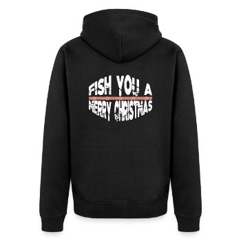 Funny quote Dinosaurs Beach Holiday Quote - Unisex Premium Organic Zip Hoodie - black - Back - Nico (187cm)