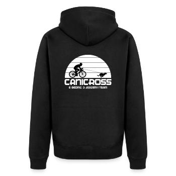 Safari Zoo Animal Safari Zoo - Unisex Premium Organic Zip Hoodie - black - Back - Nico (187cm)