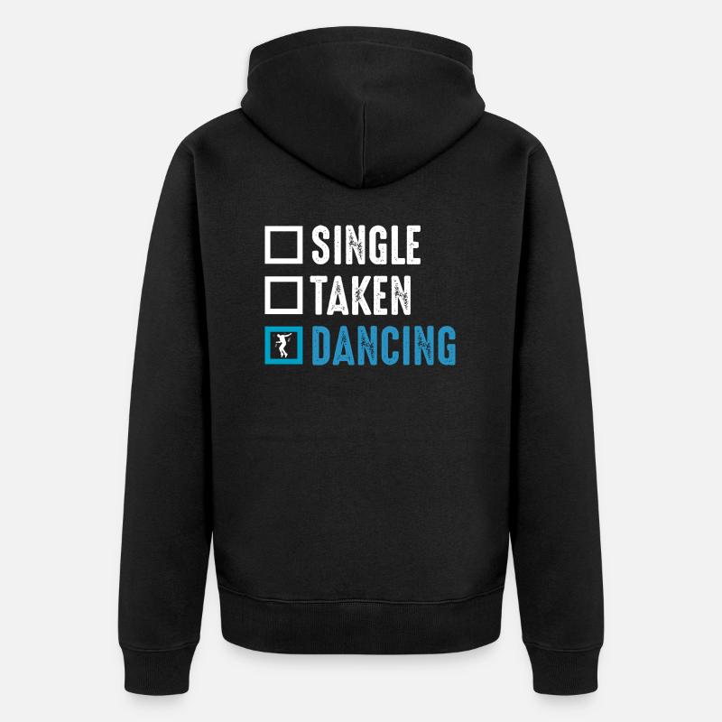 Danse Musique de danse - Veste à capuche bio Premium Unisexe - noir
