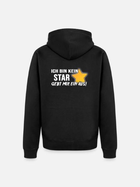 Bier Biergarten Trinkspruch Bierzelt Anstich - Unisex Premium Bio Zip Hoodie - Schwarz