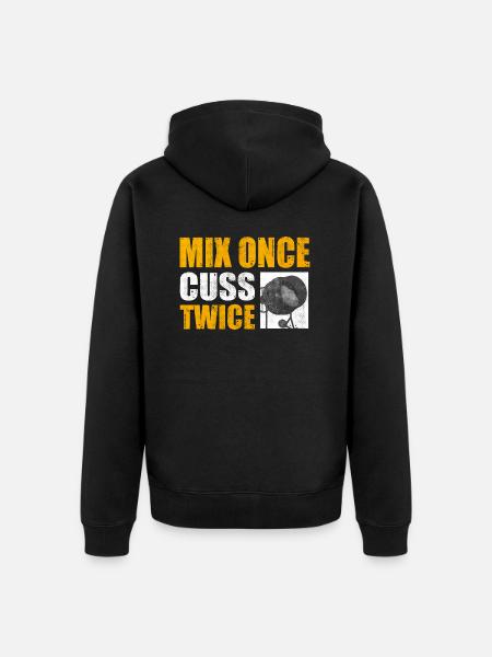 Concrete Finisher Concrete Mixer Construction - Unisex Premium Organic Zip Hoodie - black
