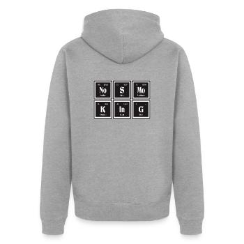 | non-fumeur Tableau périodique des éléments - Veste à capuche bio Premium Unisexe - gris chiné - Dos - Nico (187cm)
