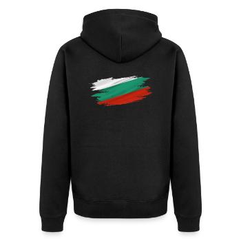 Flag Patriot Gift Pays d’origine Bulgarie - Veste à capuche bio Premium Unisexe - noir - Dos - Nico (187cm)