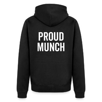 Munch fier - Veste à capuche bio Premium Unisexe - noir - Dos - Nico (187cm)