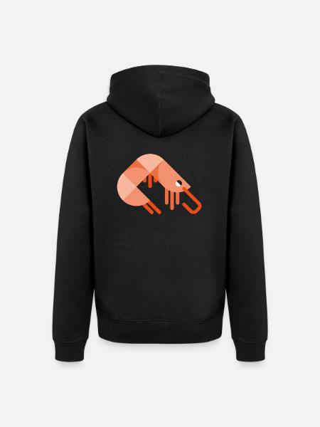Meerestiere - Unisex Premium Bio Zip Hoodie - Schwarz