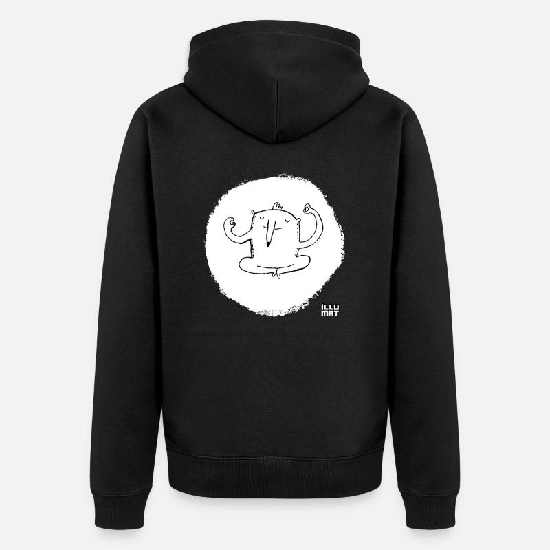 Ommmm noir - Veste à capuche bio Premium Unisexe - noir