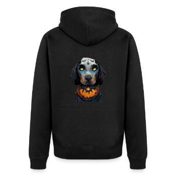 Halloween Bluetick Coonhound - Veste à capuche bio Premium Unisexe - noir - Dos - Nico (187cm)