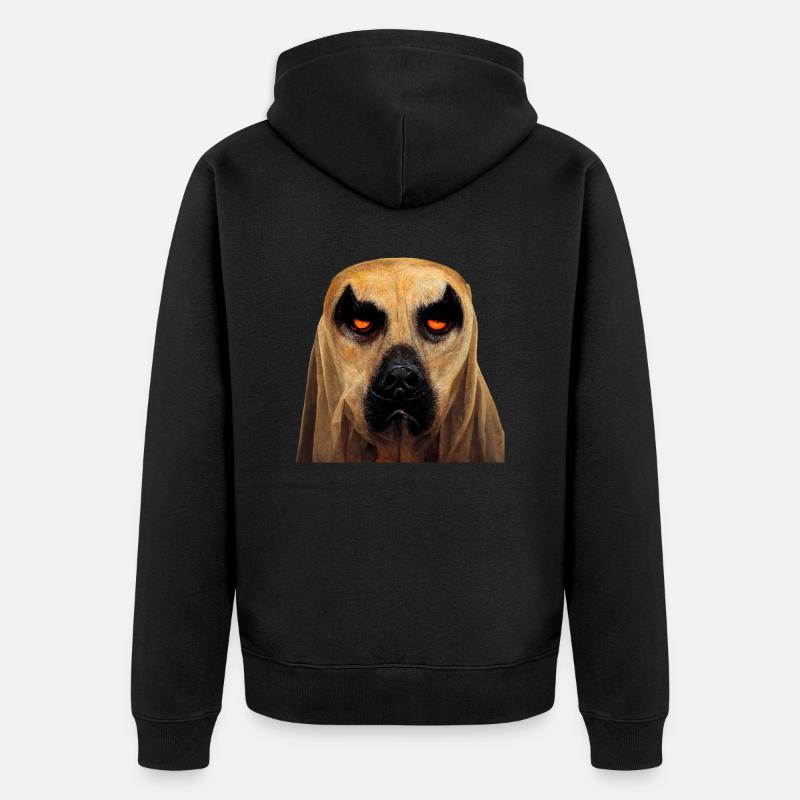 Halloween Black Mouth Cur - Veste à capuche bio Premium Unisexe - noir