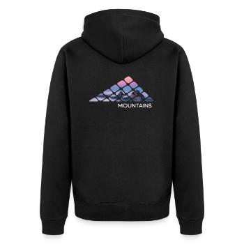 Randonnée en montagne montagnes « montagnes » Servus Alpine sommet - Veste à capuche bio Premium Unisexe - noir - Dos - Nico (187cm)