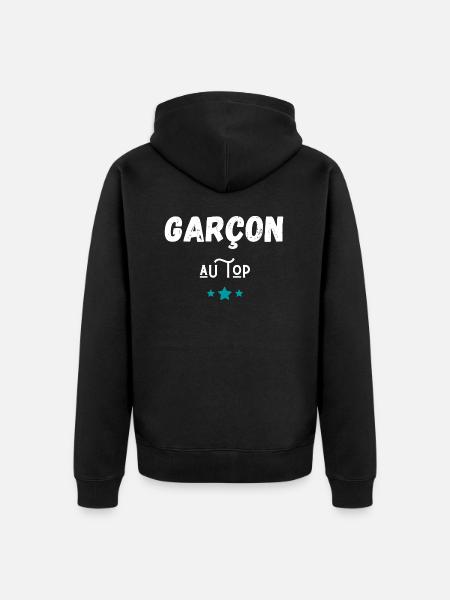 garçon au top idée cadeau - Veste à capuche bio Premium Unisexe - noir