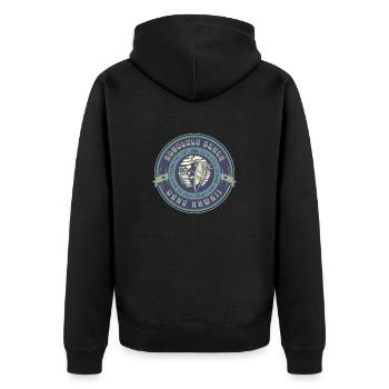 Honolulu Beach Oahu Hawaii Surfing - Unisex Premium Organic Zip Hoodie - black - Back - Nico (187cm)