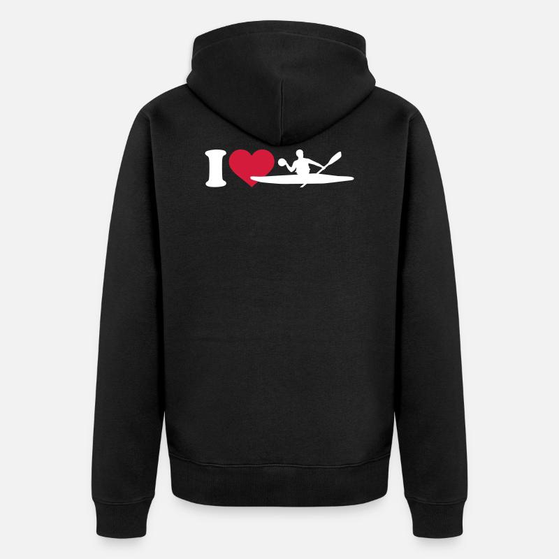 canoë Polo - Veste à capuche bio Premium Unisexe - noir