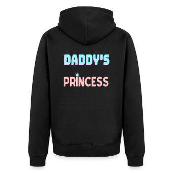 Papa princesse - Veste à capuche bio Premium Unisexe - noir - Dos - Nico (187cm)