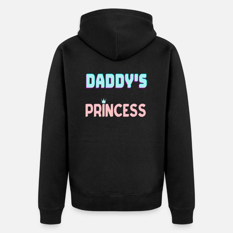 Papa princesse - Veste à capuche bio Premium Unisexe - noir