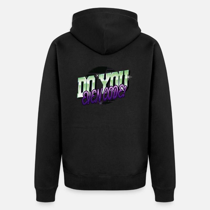 langage informatique - Veste à capuche bio Premium Unisexe - noir