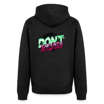 Dork Geek Couples Blagues Drôle Ordinateur Comique - Veste à capuche bio Premium Unisexe - noir - Dos - Nico (187cm)