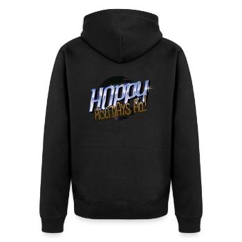Joke Dinosaur Fan Present Idea Bodybuilder Quote - Unisex Premium Organic Zip Hoodie - black - Back - Nico (187cm)
