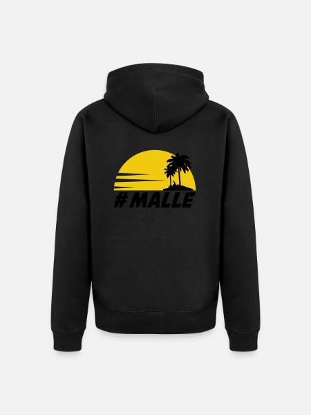 malle - Unisex Premium Organic Zip Hoodie - black