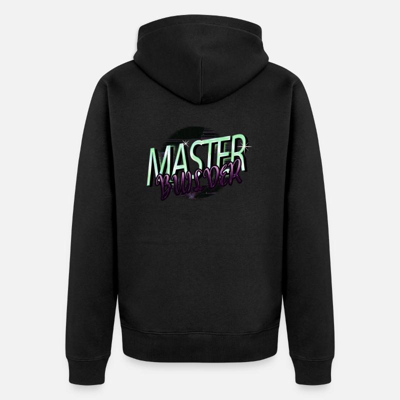 christmas vacation robotics tshirt computer - Unisex Premium Bio Zip Hoodie - Schwarz