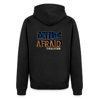 awesome funny lgbt womens rights gift same rights - Unisex Premium Organic Zip Hoodie - black - Back - Nico (187cm)