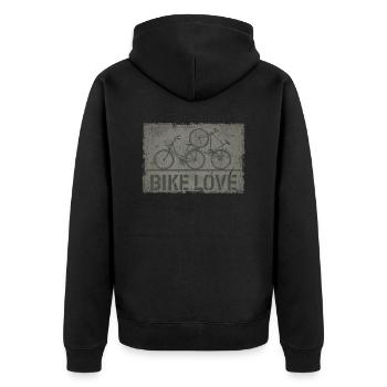 Amour du vélo - Veste à capuche bio Premium Unisexe - noir - Dos - Nico (187cm)